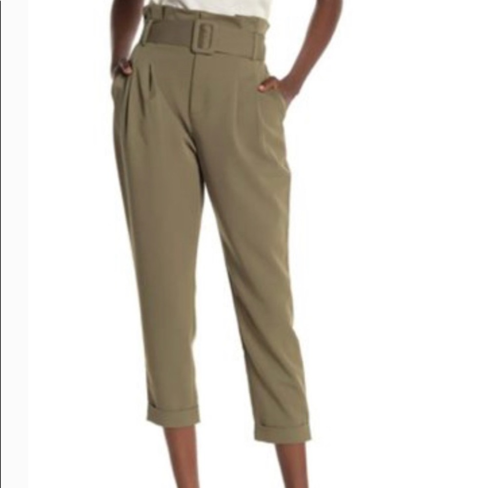 Elodie High Waist Paperbag Belted Waist Pants